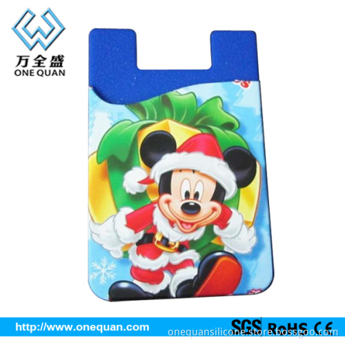 Colorful 3m phone card sets customized logo/carton busines mobile phone wallet